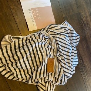 Brand New Tuck & Bundle swaddle —Ezra Stripe